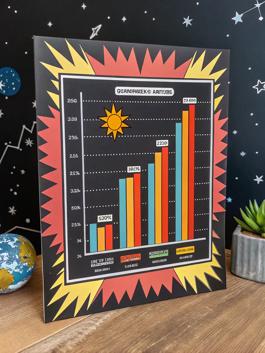 A bar graph showcasing the increased ROI for healthcare organizations using virtual medical assistants, highlighting improved efficiency and revenue generation.