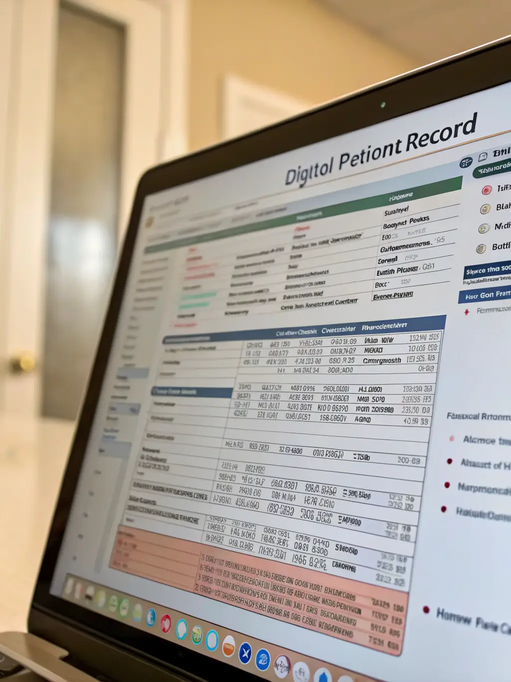 A VMA diligently updating patient records in an electronic health record (EHR) system, ensuring accuracy and compliance.
