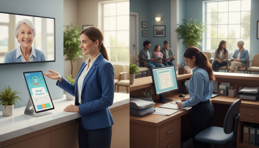 Virtual Check-In vs. Traditional Front Desk: Which Is Right for Your Practice?