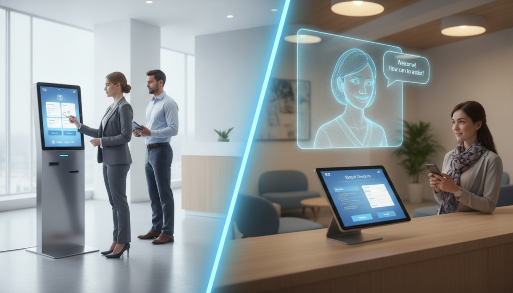 Key Differences Between Kiosks and Virtual Check-Ins Key Differences Between Kiosks and Virtual Check-Ins