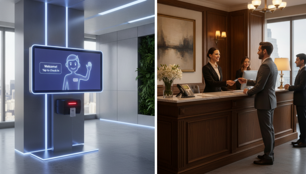 virtual check-in vs front desk