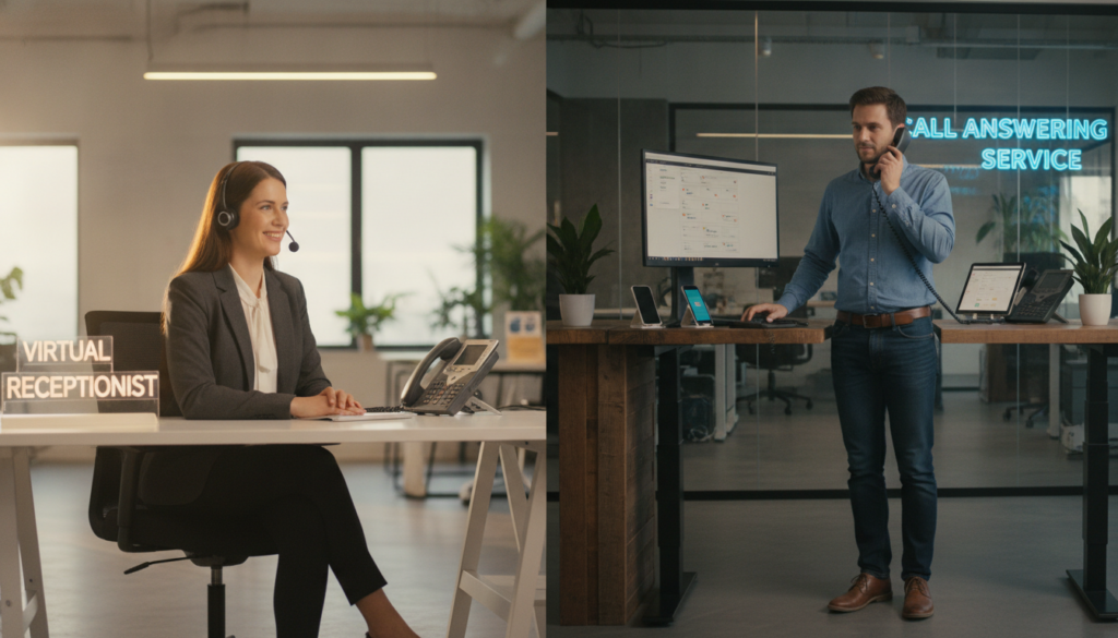 What’s Actually Different Between a Virtual Receptionist and a Call Answering Service?