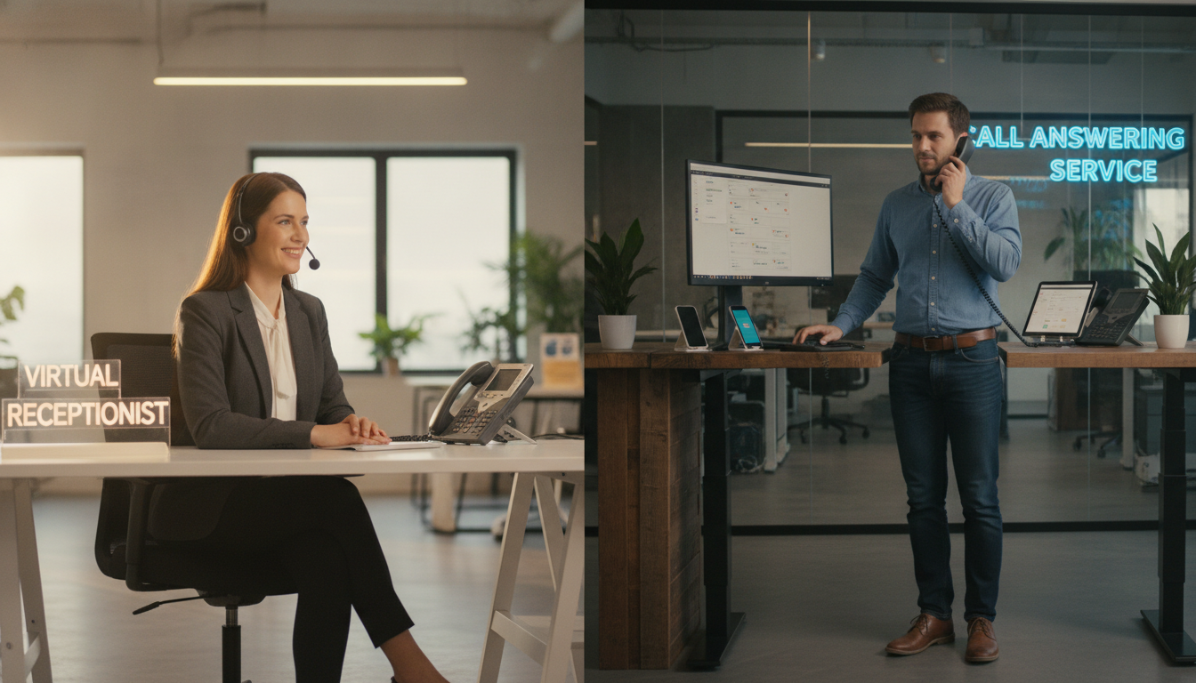 What’s Actually Different Between a Virtual Receptionist and a Call Answering Service?